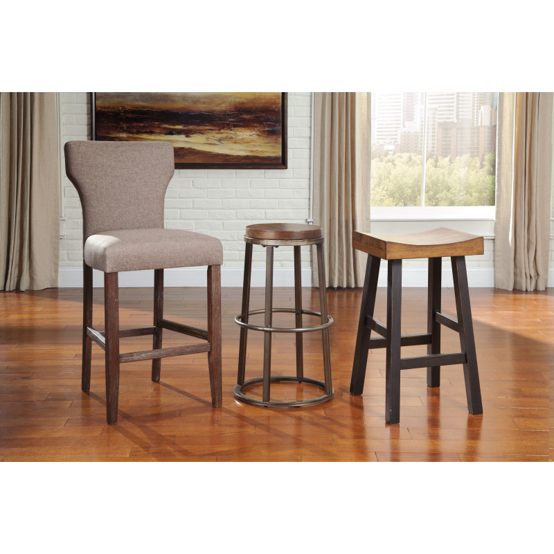 Glosco Bar Height Bar Stool (Set of 2) D548030X2 by Signature Design