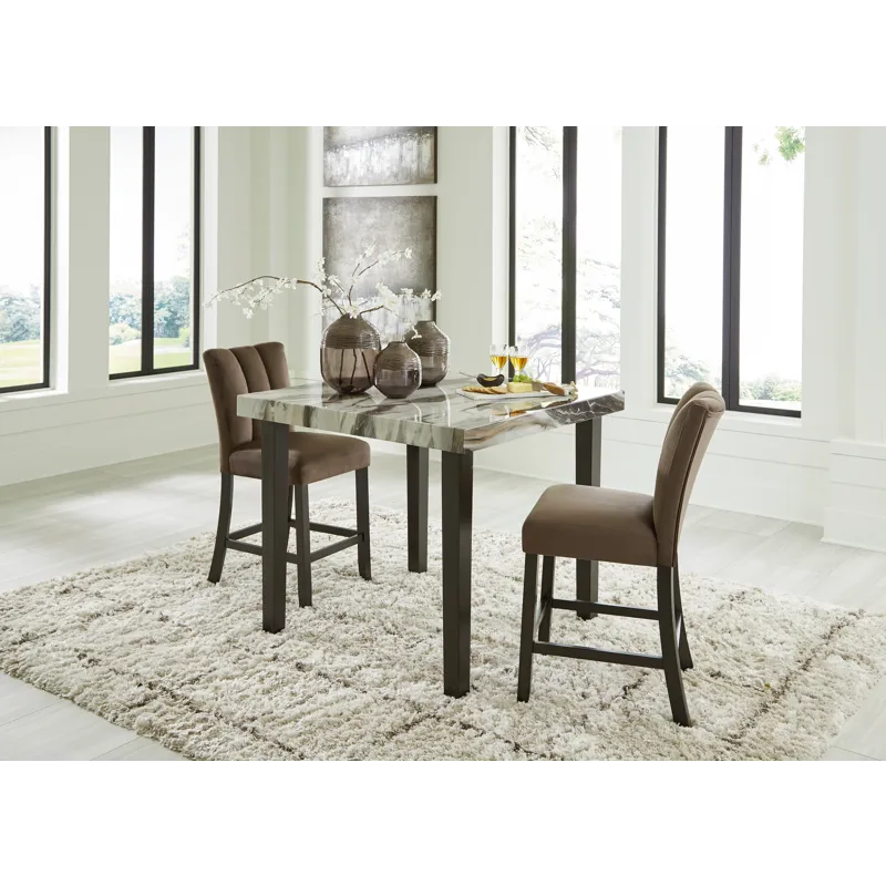 Jeshina Counter Height Dining Table and 2 Barstools