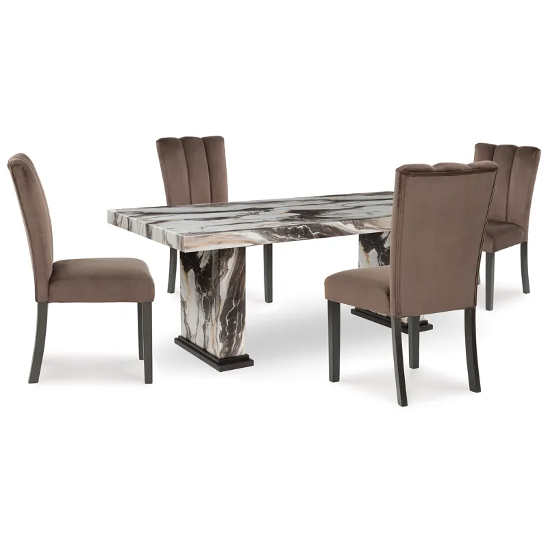 Jeshina Dining Table and 4 Chairs