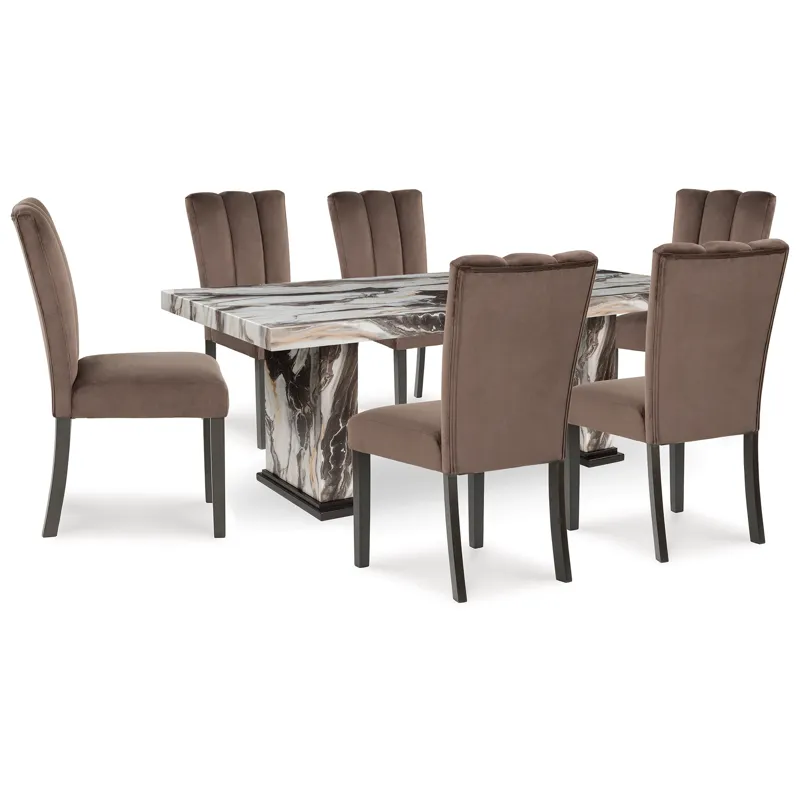 Jeshina Dining Table and 6 Chairs