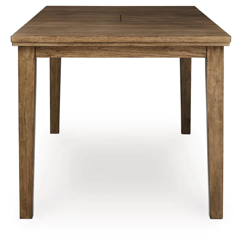 Broxtyn Counter Height Extension Dining Table and 4 Barstools