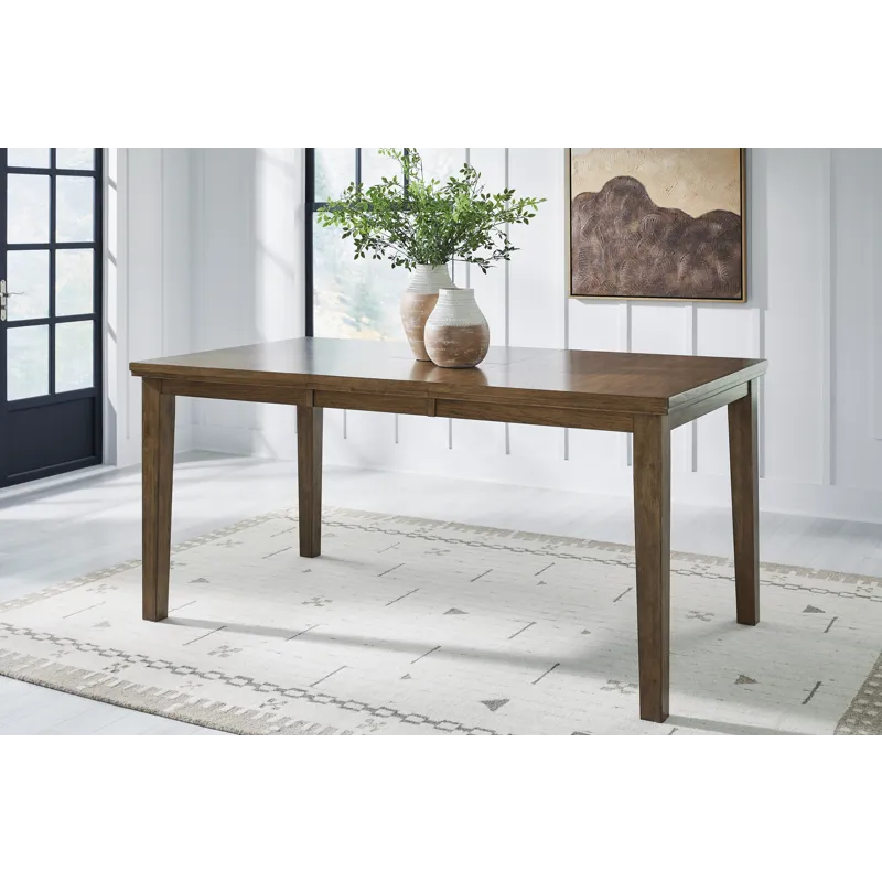 Broxtyn Counter Height Extension Dining Table and 4 Barstools