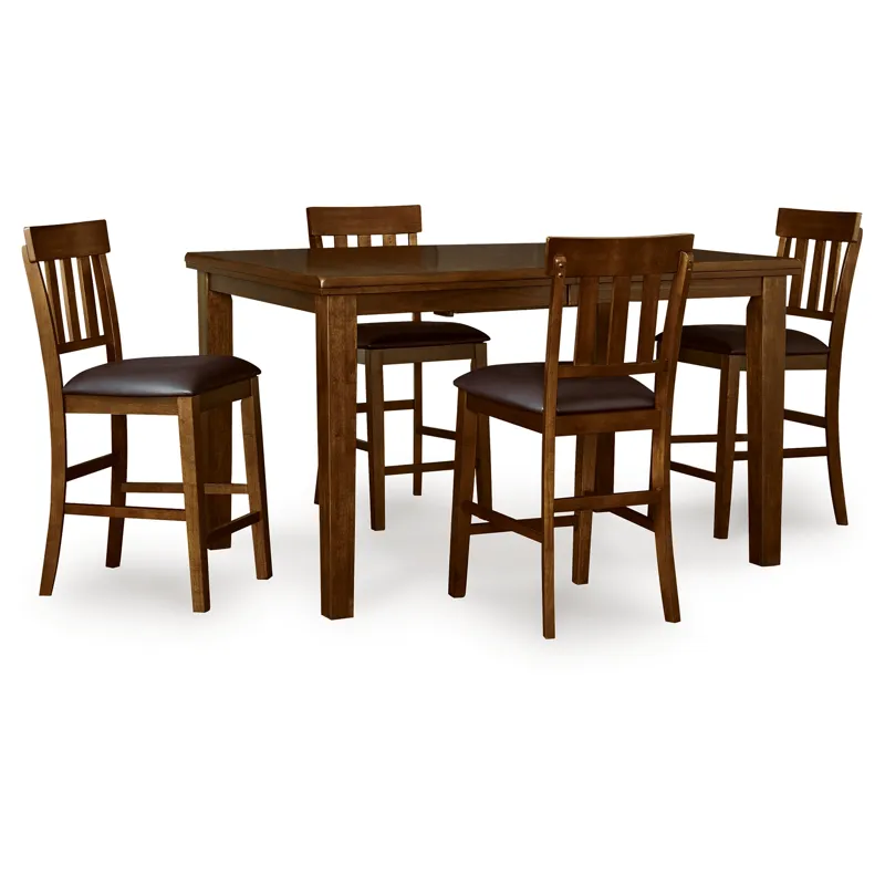 Ralene Counter Height Dining Table and 4 Barstools