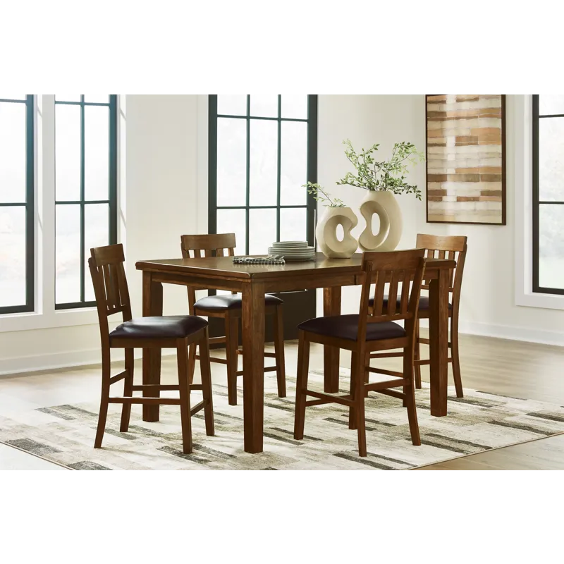 Ralene Counter Height Dining Table and 4 Barstools
