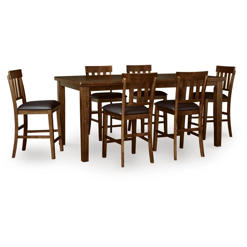Ralene Counter Hight Dining Table and 6 Barstools