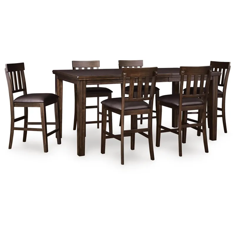 Haddigan Counter Height Dining Table and 6 Barstools
