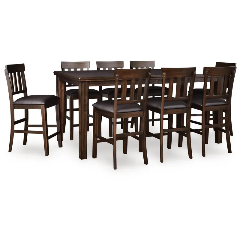 Haddigan Counter Height Extension Table and 8 Barstools