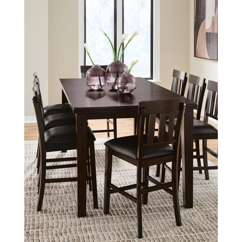 Haddigan Counter Height Dining Table and 6 Barstools