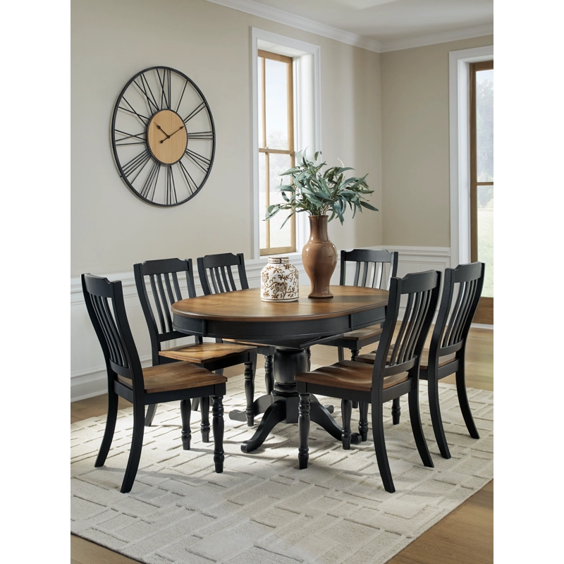 Clorazi Extension Dining Table and 6 Chairs