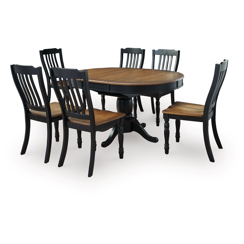 Clorazi Extension Dining Table and 6 Chairs