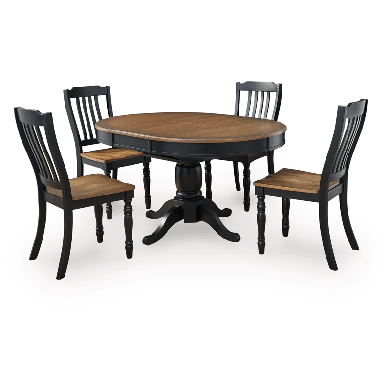 Clorazi Extension Dining Table and 4 Chairs
