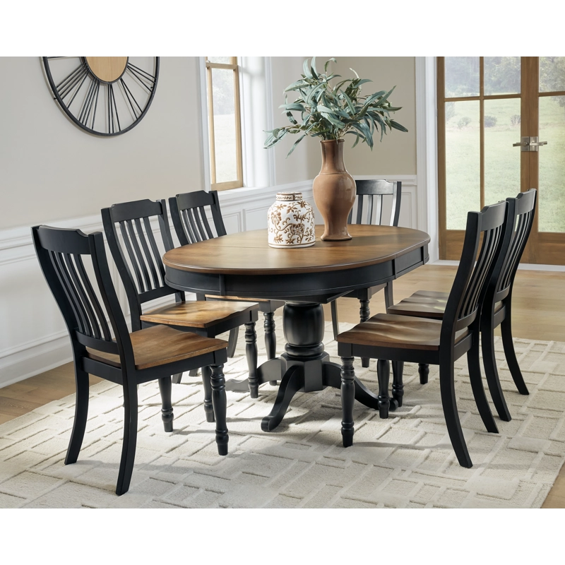 Clorazi Extension Dining Table and 6 Chairs