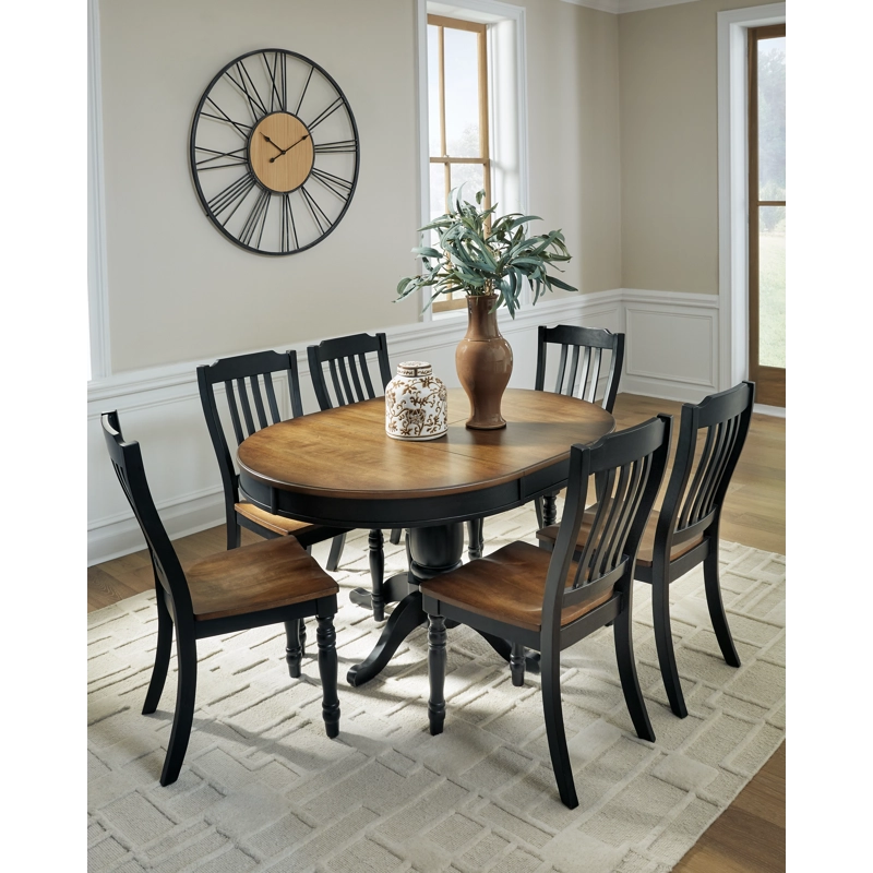 Clorazi Extension Dining Table and 6 Chairs