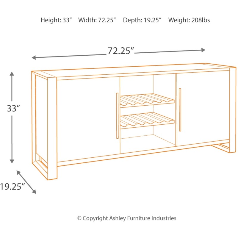 Chadoni Dining Room Server By Signature Design Ashley D624 60