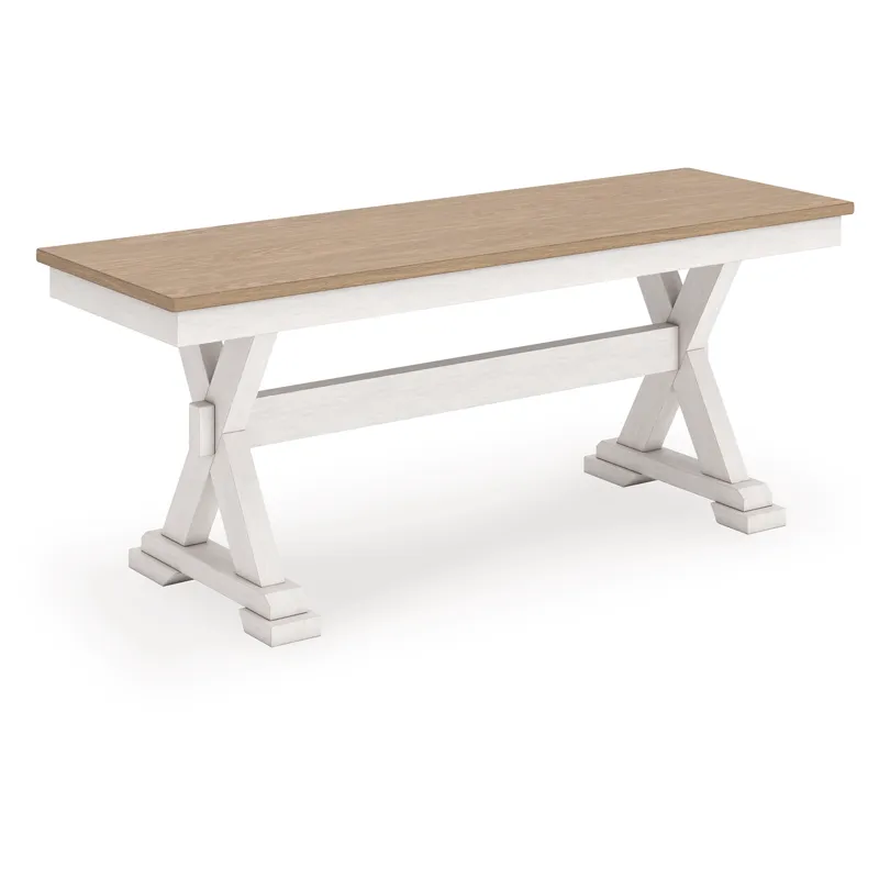 Westlinport Extension Dining Table, 4 Chairs and Bench