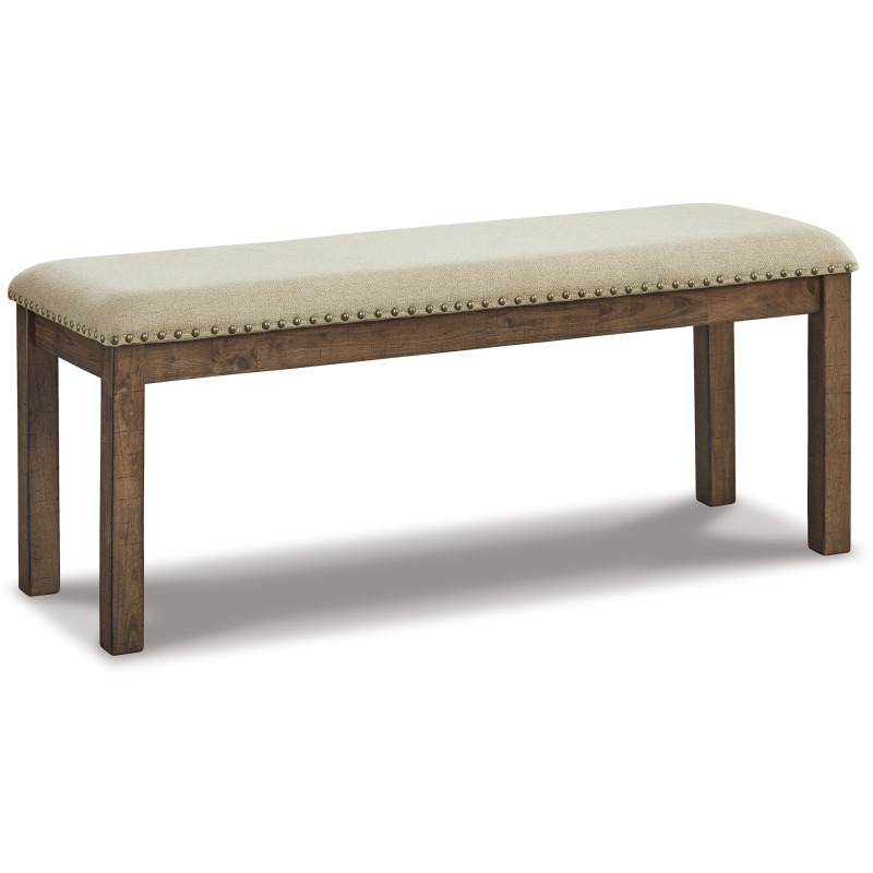 Signature Design by Ashley Moriville Beige Counter Dining Bench - Thumbnail 2
