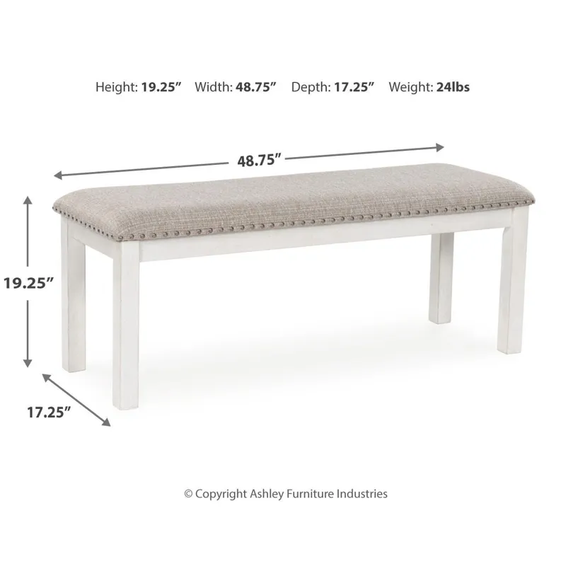 Robbinsdale Dining Table, 6 Chairs and Bench