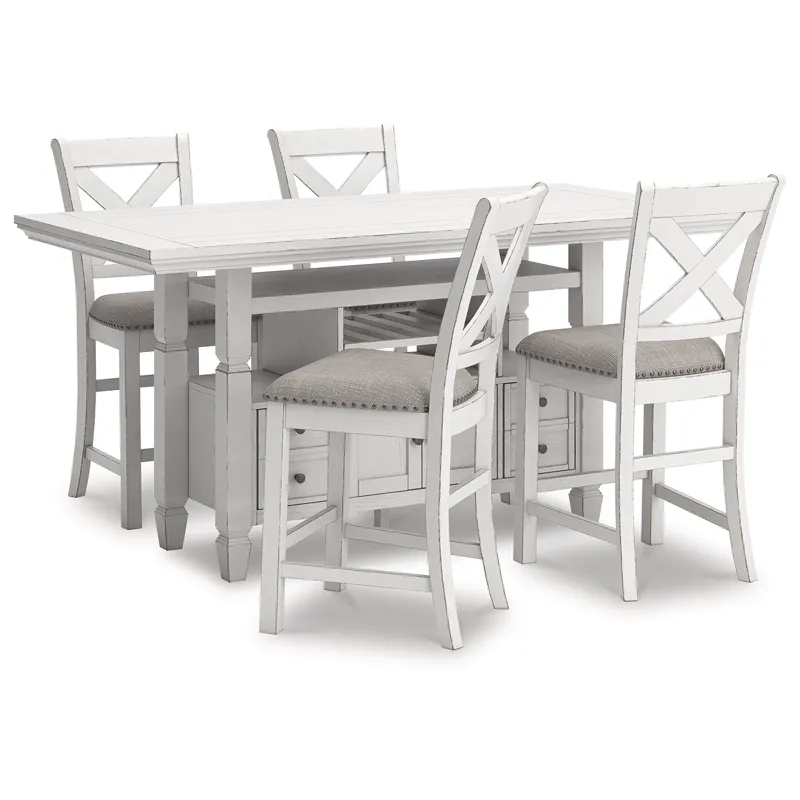 Robbinsdale Counter Height Dining Table and 4 Barstools