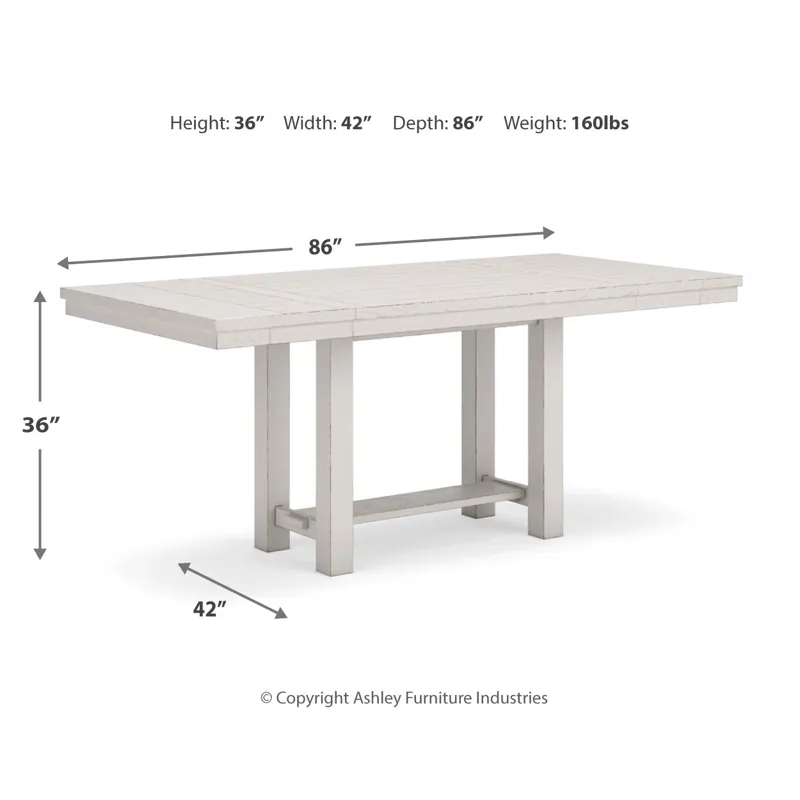 Robbinsdale Counter Height Table and 8 Barstools