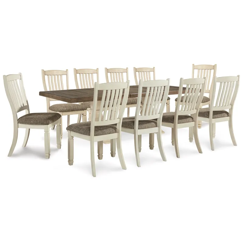 Bolanburg Extension Dining Table and 10 Chairs