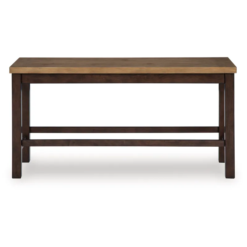 Anixburg Counter Height Extension Dining Table 4 Barstools and Bench