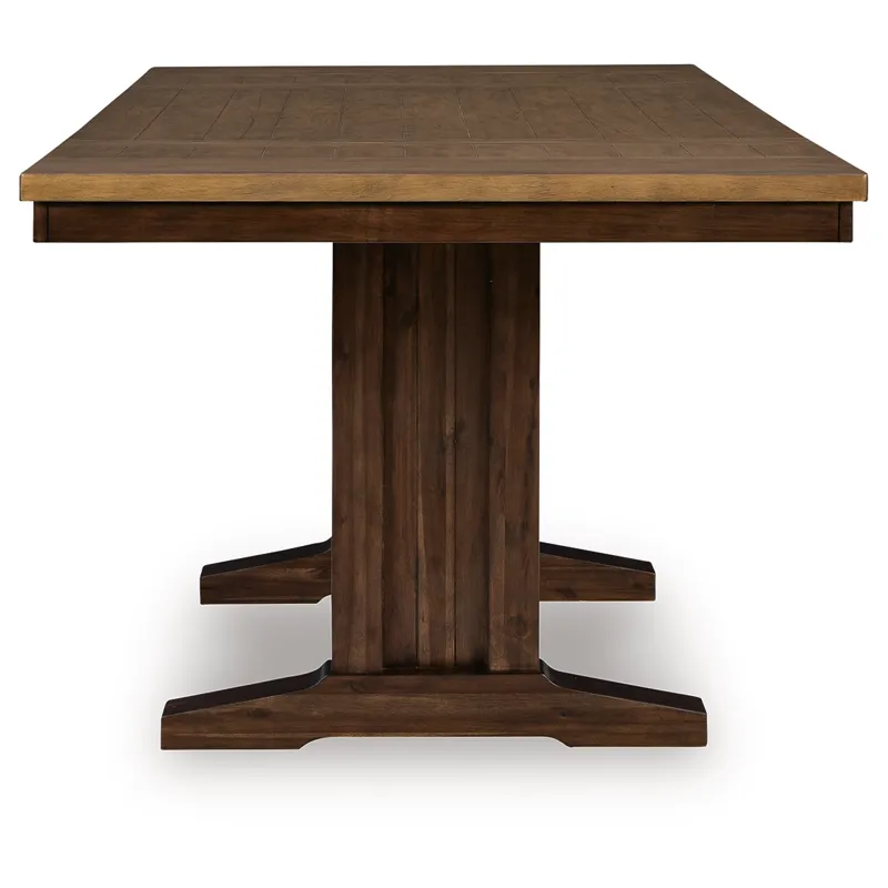 Anixburg Counter Height Extension Dining Table and 8 Barstools