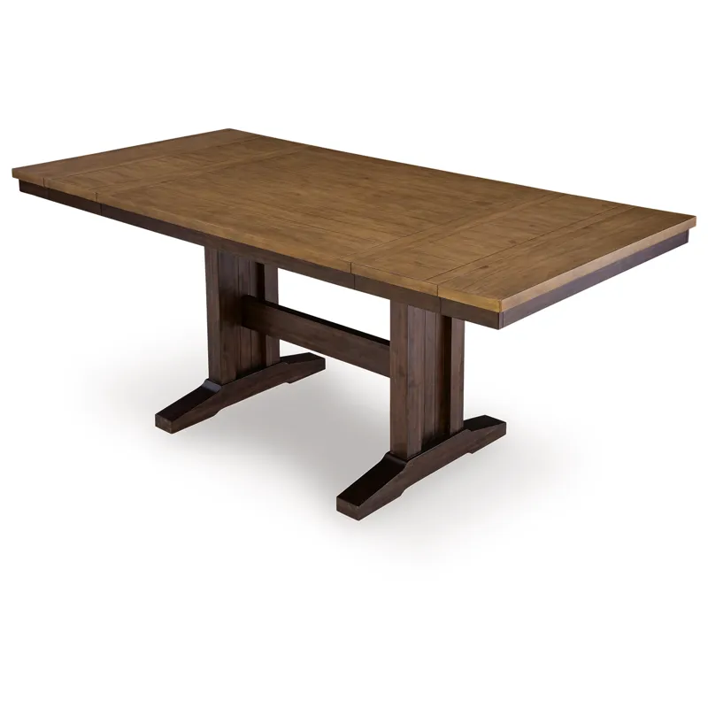 Anixburg Counter Height Extension Dining Table and 8 Barstools