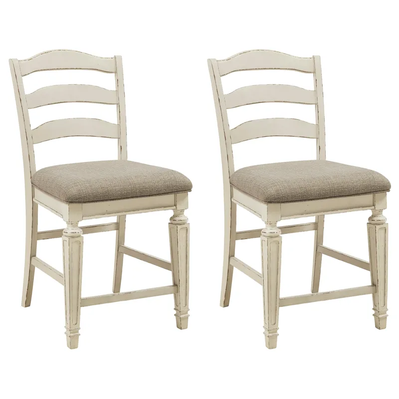 Realyn Counter Height Dining Table and 6 Barstools