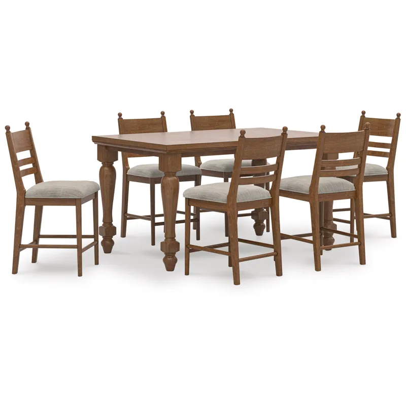 Chadworth Counter Height Dining Table and 6 Barstools