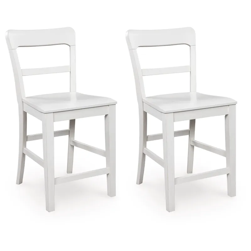 Greddinton Counter Height Dining Table and 4 Barstools