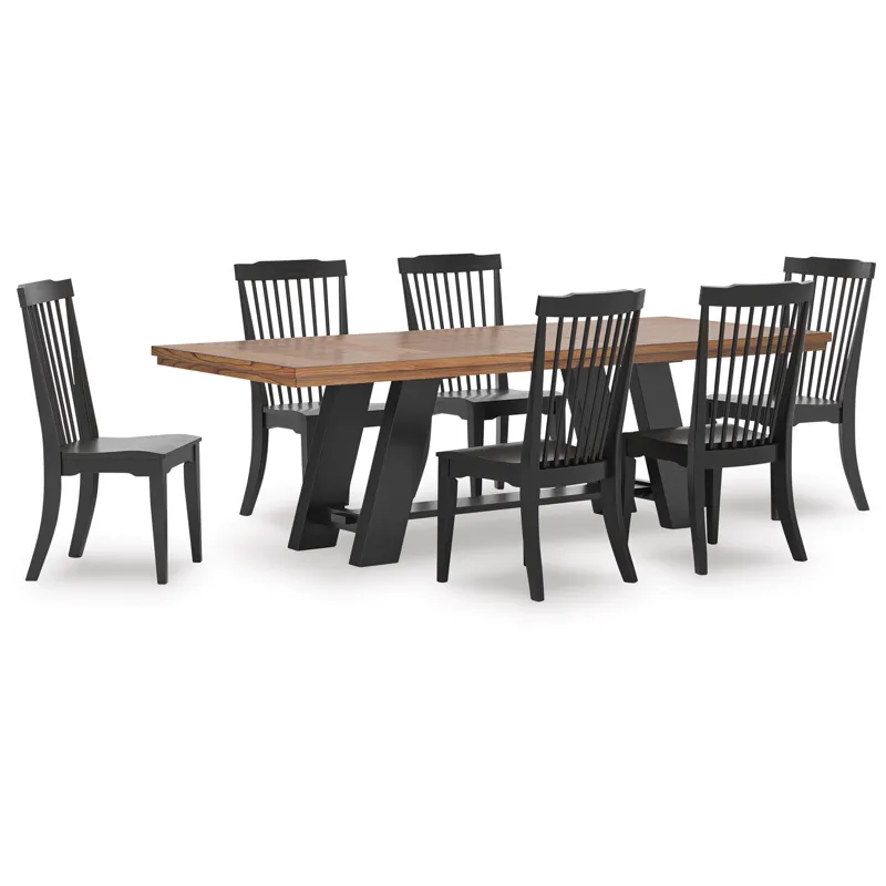 Greddinton Extension Dining Table and 6 Chairs