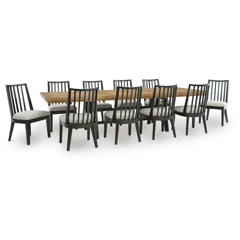 Galliden Extension Dining Table and 10 Chairs