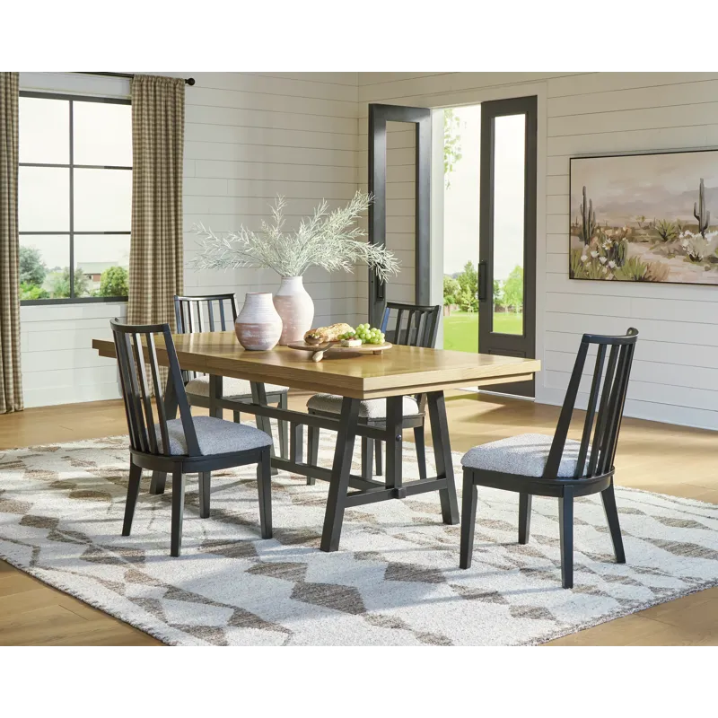 Galliden Extension Dining Table and 4 Chairs