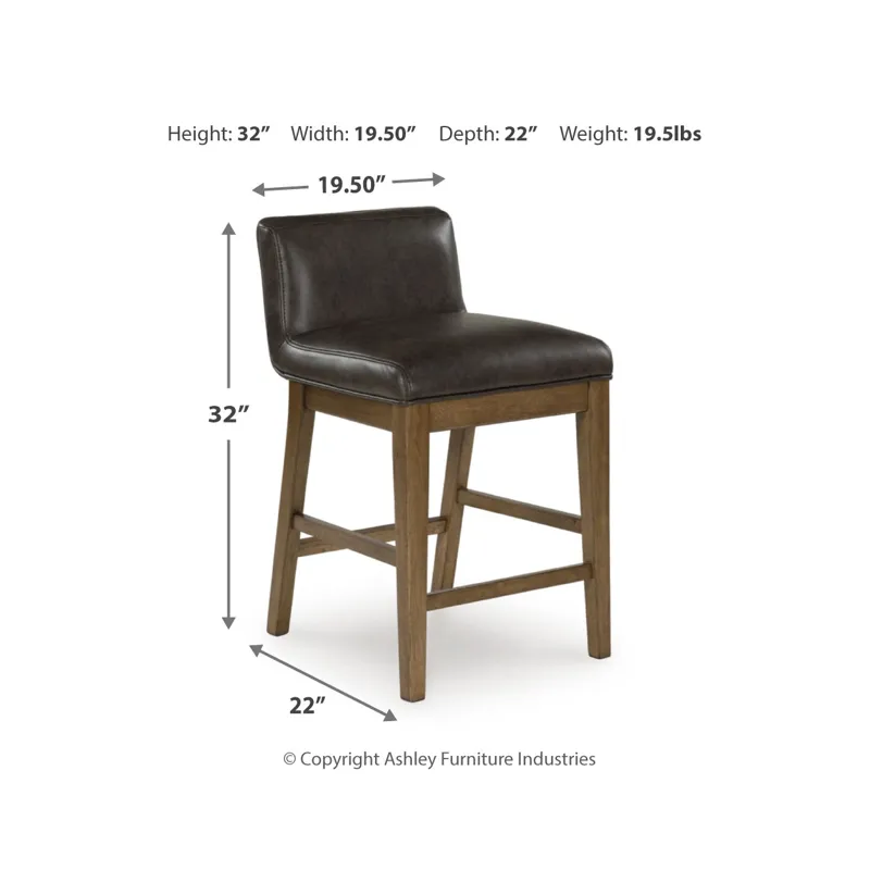 Cabalynn Counter Height Dining Table and 6 Barstools