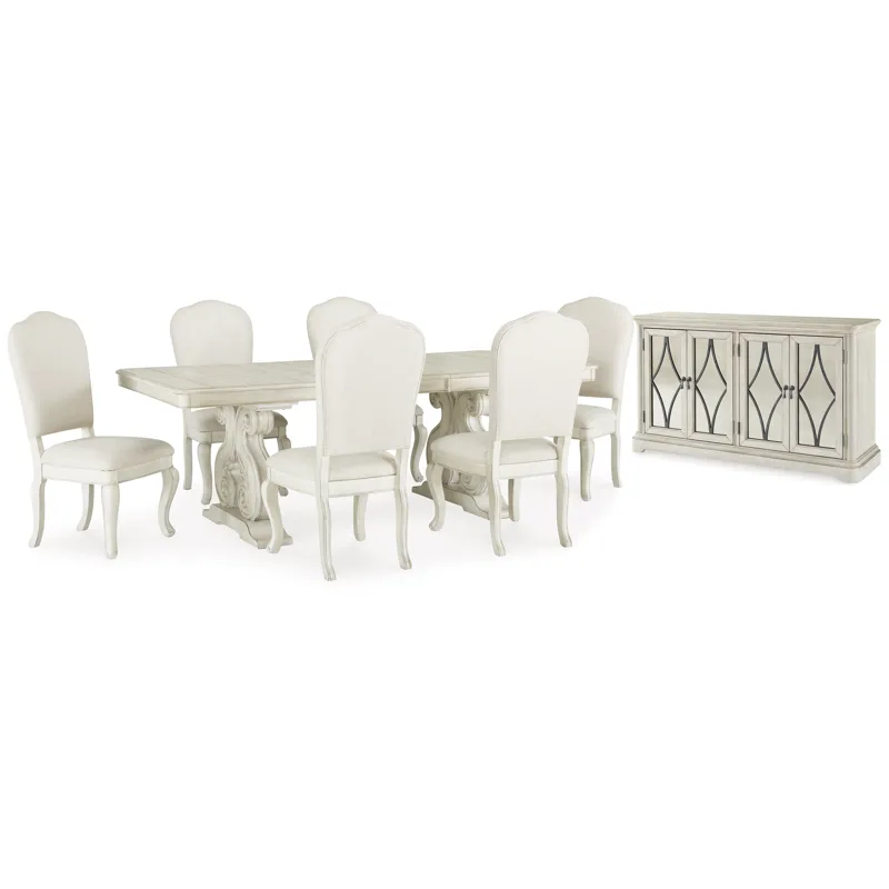 Arlendyne Dining Extension Table, 6 Chairs and Server