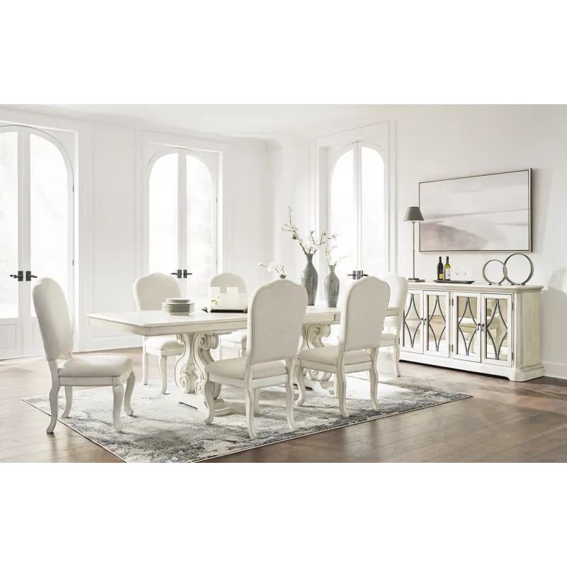 Arlendyne Dining Extension Table, 6 Chairs and Server