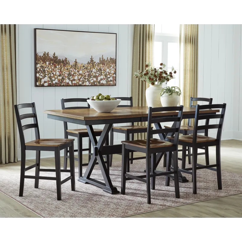 Wildenauer 7 PC Counter Height Dining Set