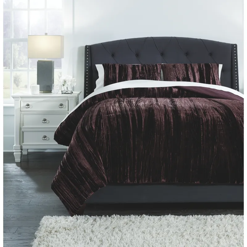 Wanete 3-Piece King Comforter Set