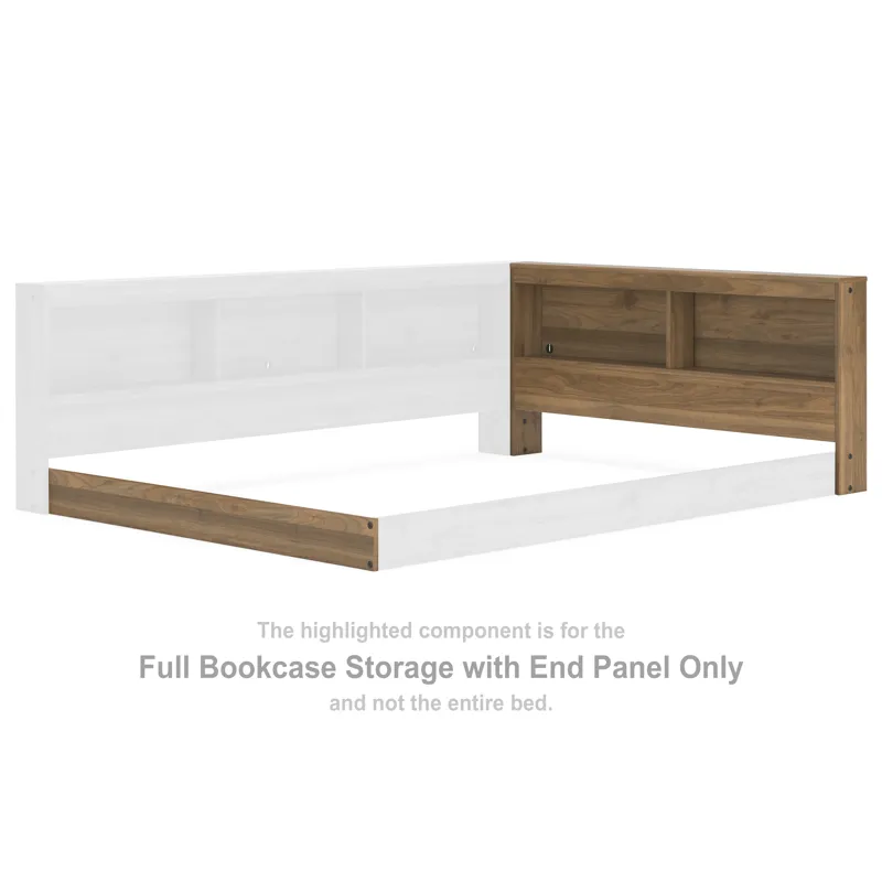 Deanlow Full Bookcase Storage with End Panel