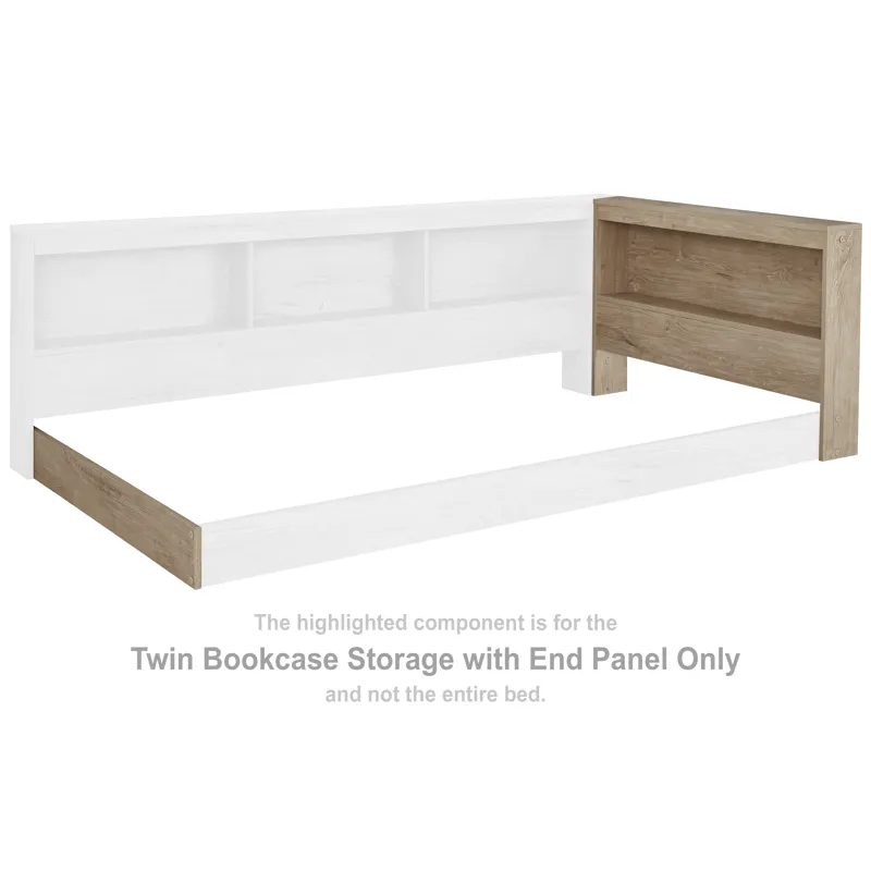 Oliah Twin Bookcase Storage with End Panel