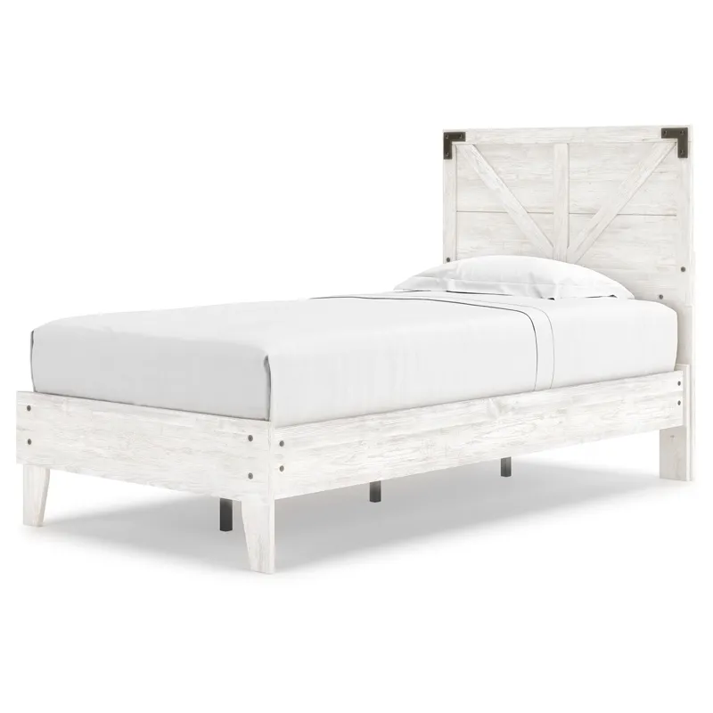 Shawburn Twin Crossbuck Panel Platform Bed