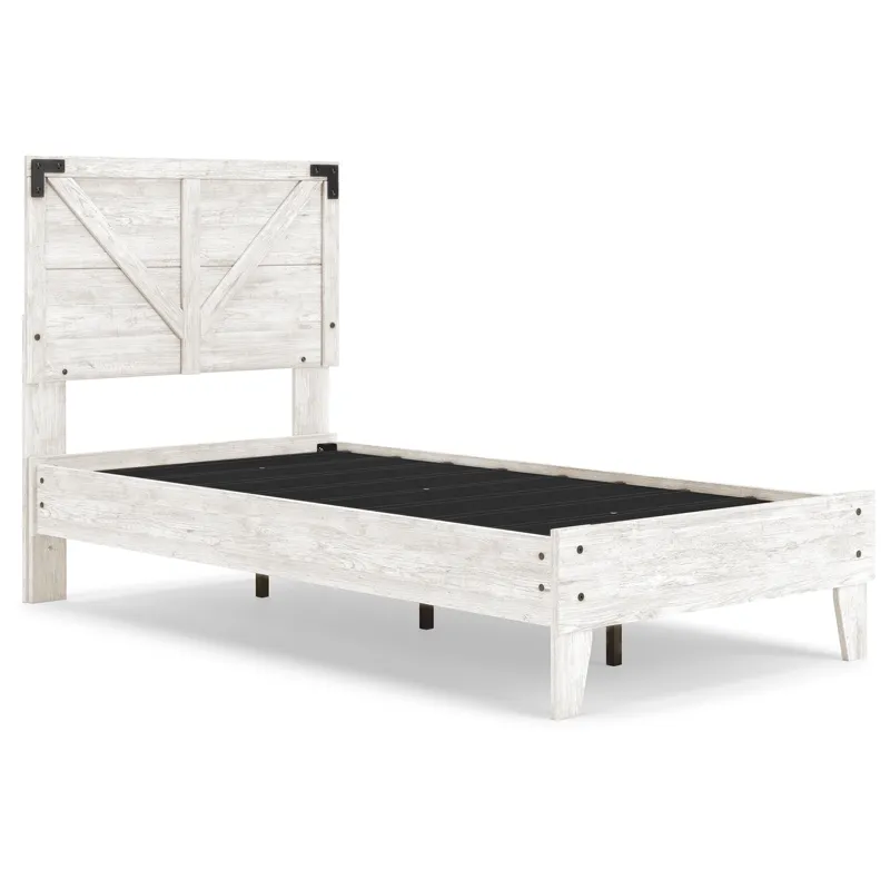 Shawburn Twin Crossbuck Panel Platform Bed