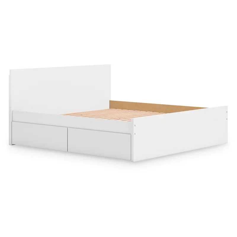 Onita King Panel Platform Bed with Storage