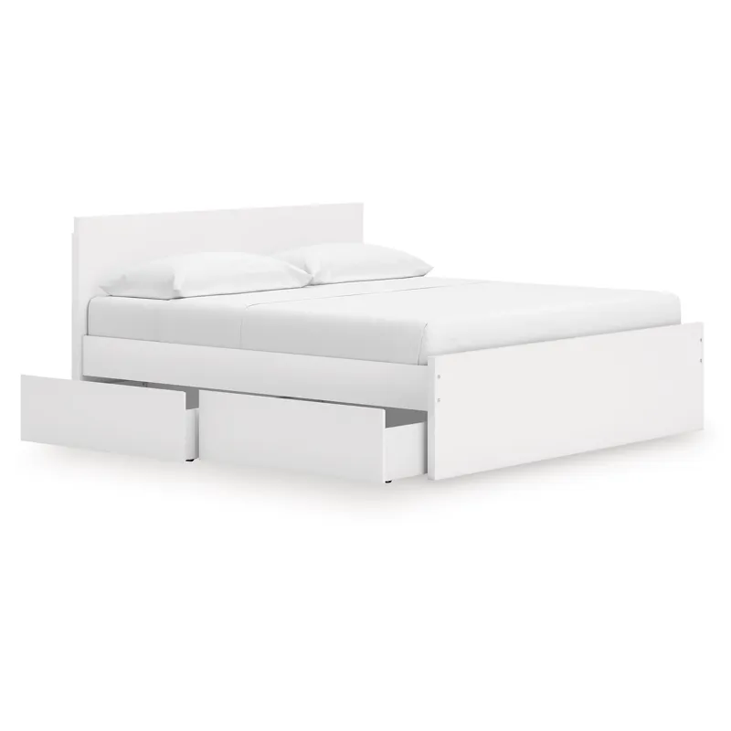 Onita King Panel Platform Bed with Storage