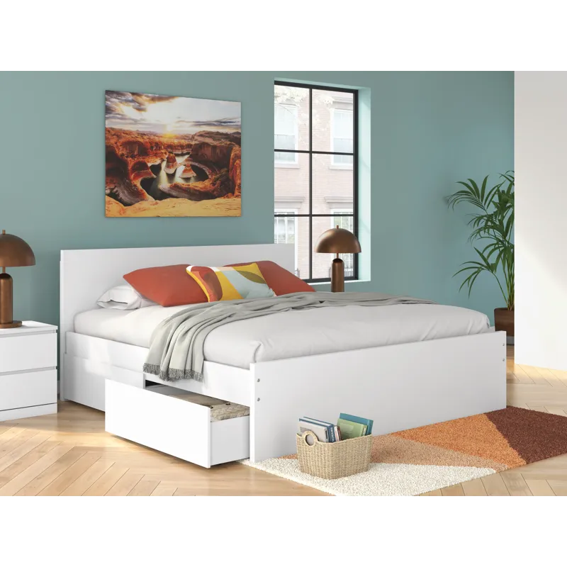 Onita King Panel Platform Bed with Storage