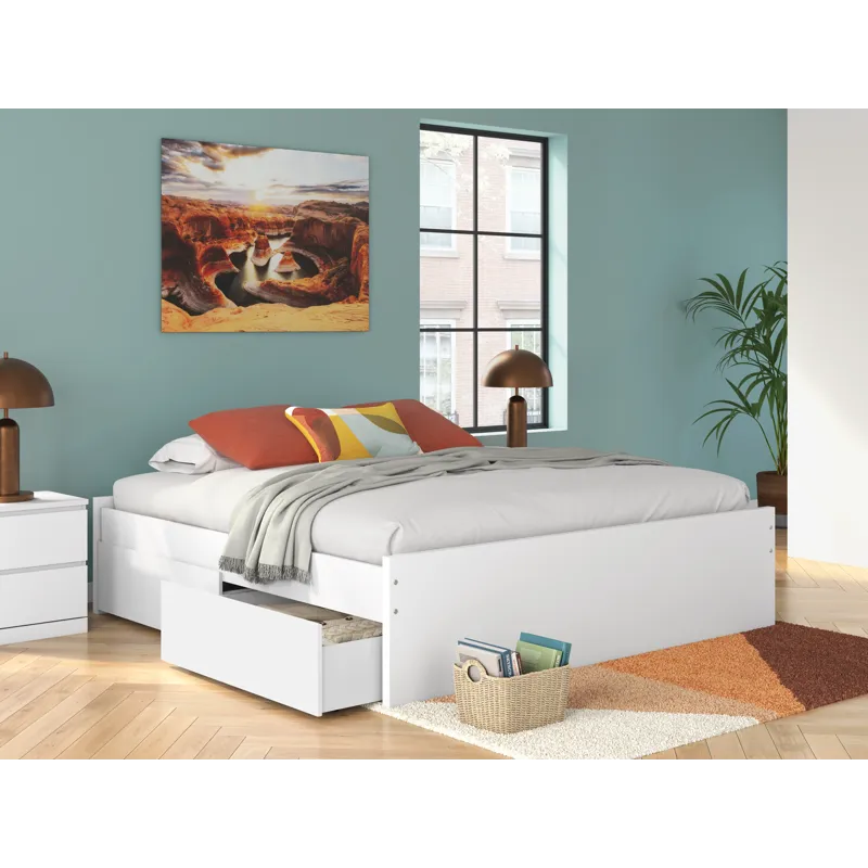 Onita King Platform Bed with 2 Side Storage