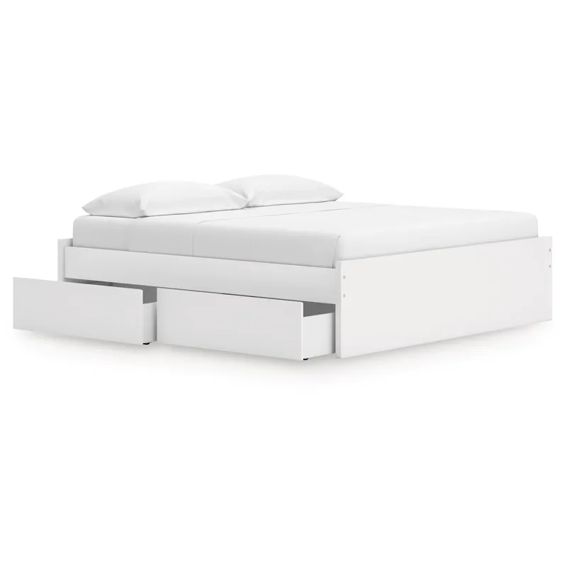 Onita King Platform Bed with 1 Side Storage