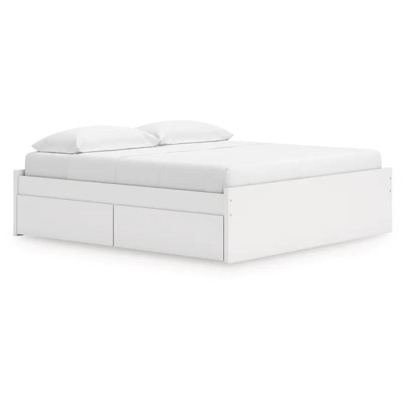 Onita King Platform Bed with 1 Side Storage