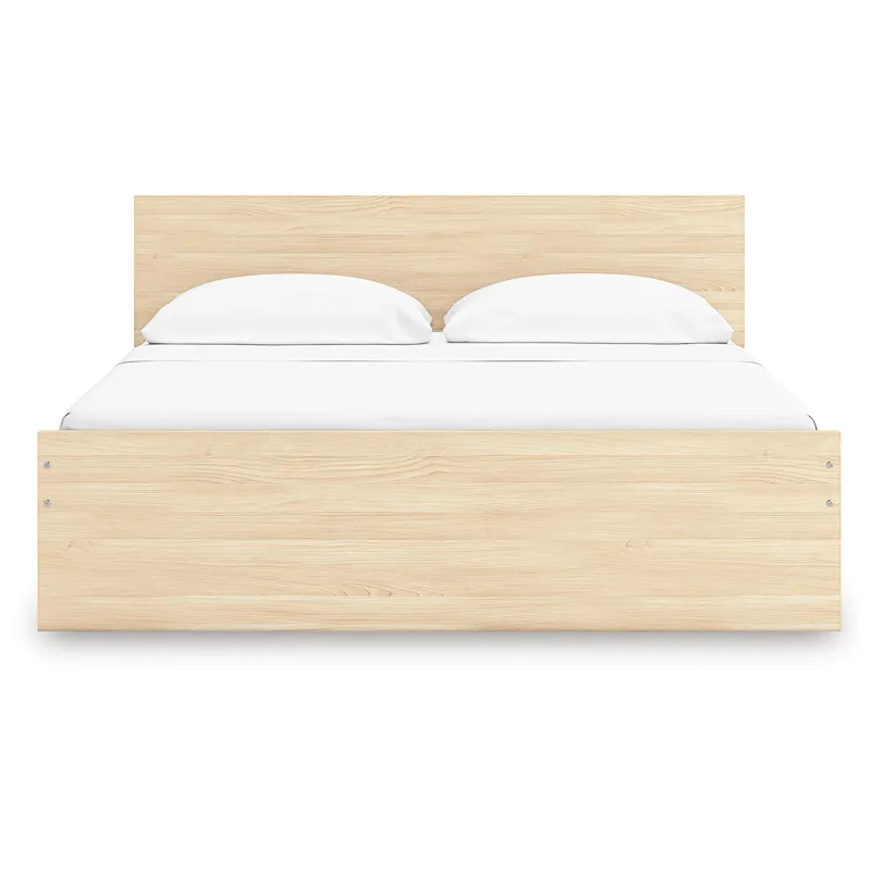 Onita King Panel Platform Bed with 2 Side Storage