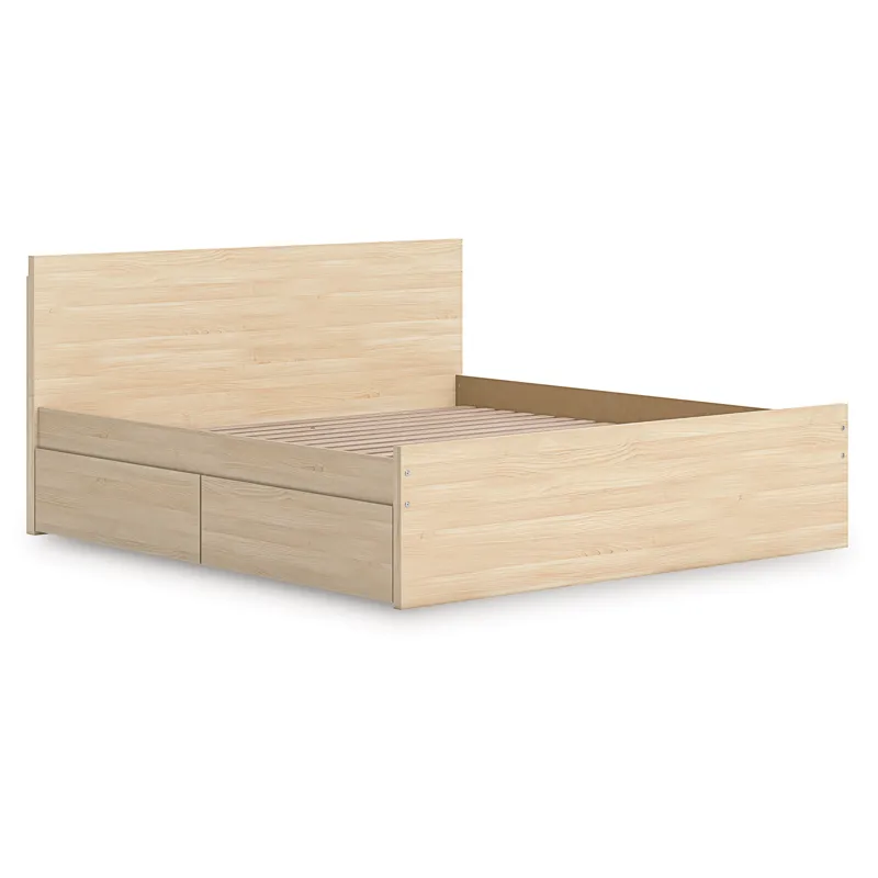 Onita King Panel Platform Bed with Storage